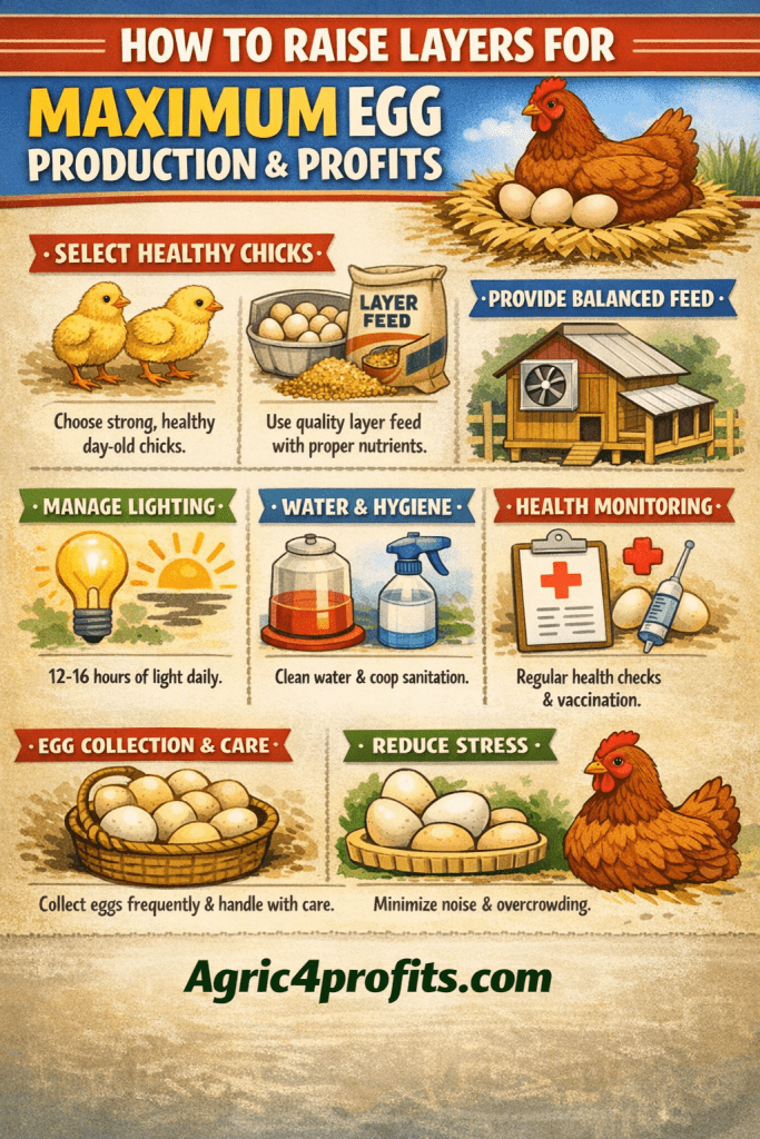 Comment Élever des Couches pour un Maximum de Production d'Œufs et les Profits