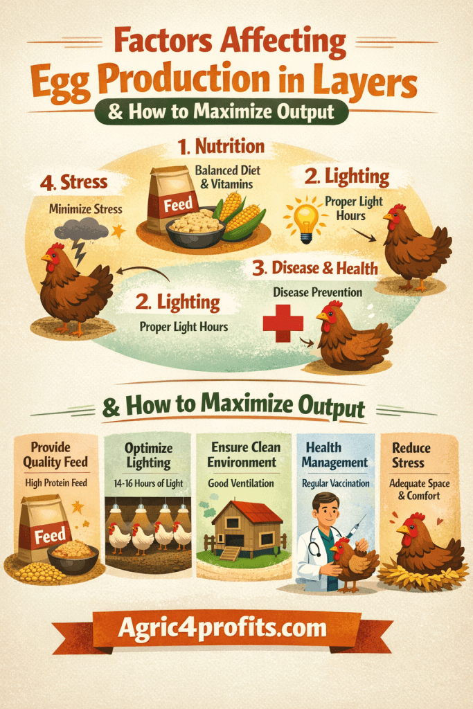Facteurs Influant sur la Production d'Œufs dans les Couches et la Façon de Maximiser la production