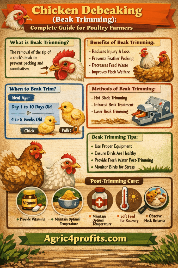 Poulet Debeaking (Bec Rognage): Guide Complet pour les producteurs de Volaille