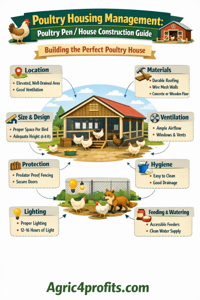 Poultry Housing Management: Poultry Pen/House Construction Guide