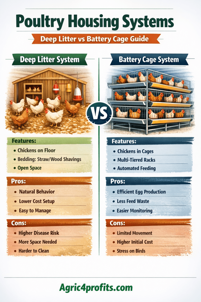 La volaille Systèmes de Logement: Litière Profonde et de la Batterie Guide de la Cage