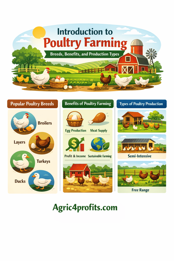 Introduction to Poultry Farming: Breeds, Benefits, and Production Types