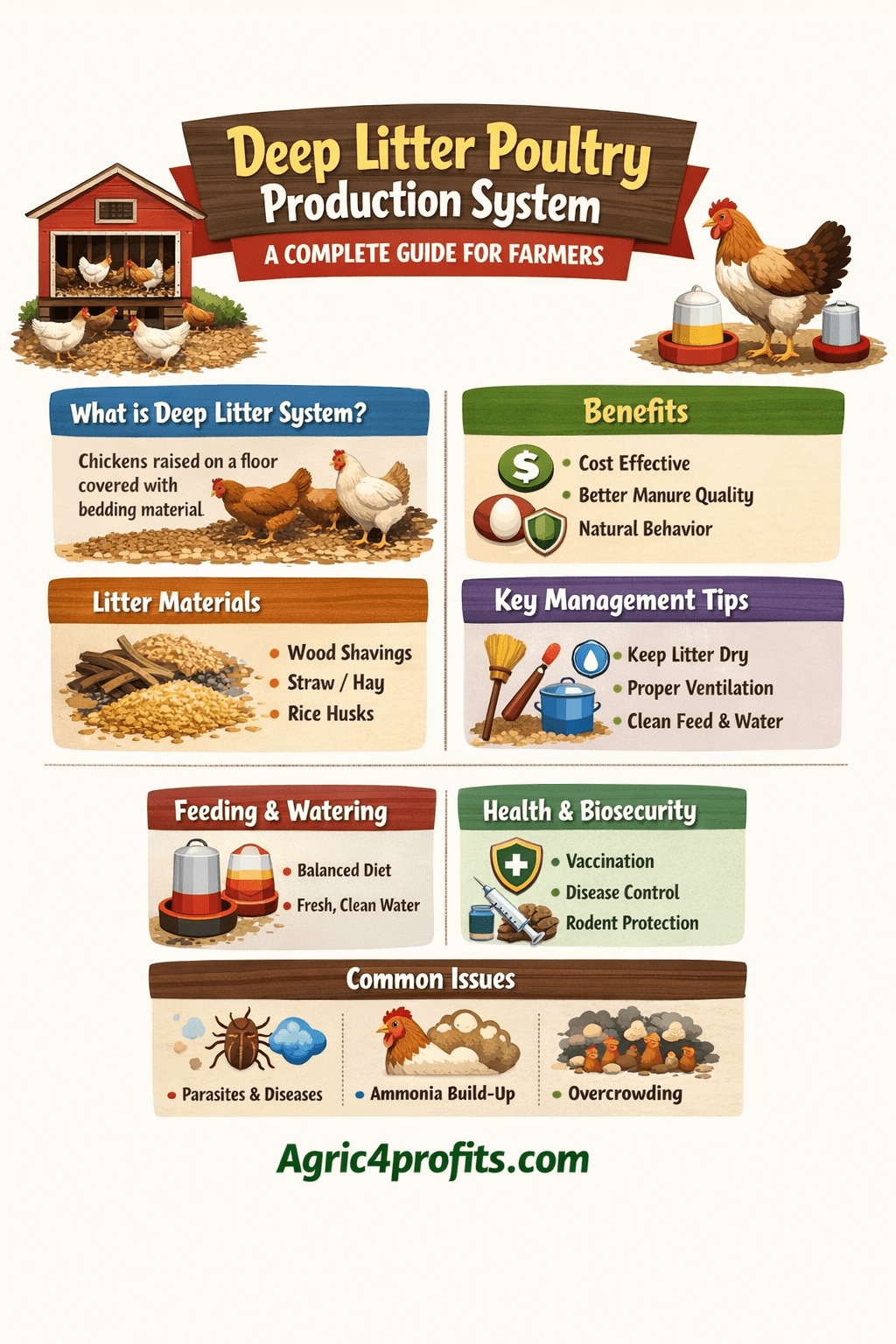 Deep Litter Poultry Production System