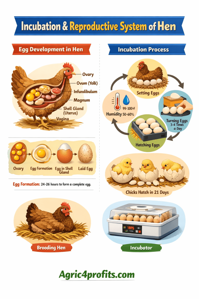 L'Incubation et le Système Reproducteur de la Poule