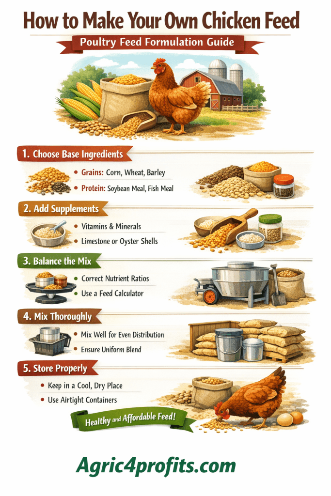 How to Make Your Own Chicken Feed: Poultry Feed Formulation Guide