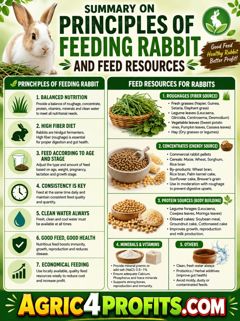 Principles of Feeding Rabbit and Feed Resources