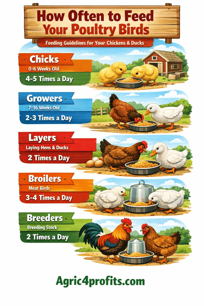 Comment Souvent pour Nourrir Vos Oiseaux de Volaille