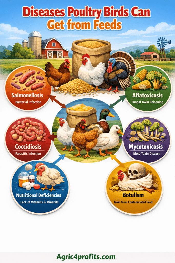 Les Maladies de la Volaille Oiseaux Peuvent Obtenir de la nourriture pour animaux