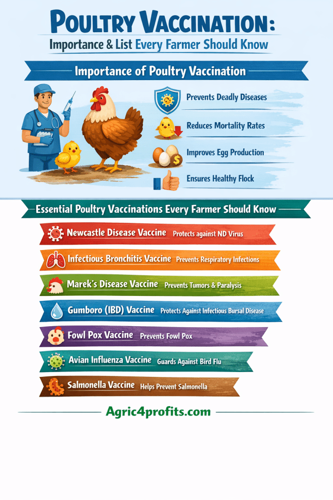 Importance and List of Poultry Vaccination Every Farmer Should Know
