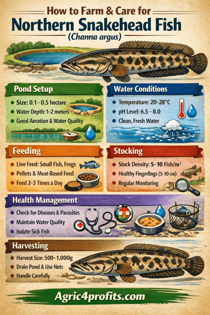 La façon de cultiver et de Soins pour le Nord de Poisson à tête de serpent (Channa argus)