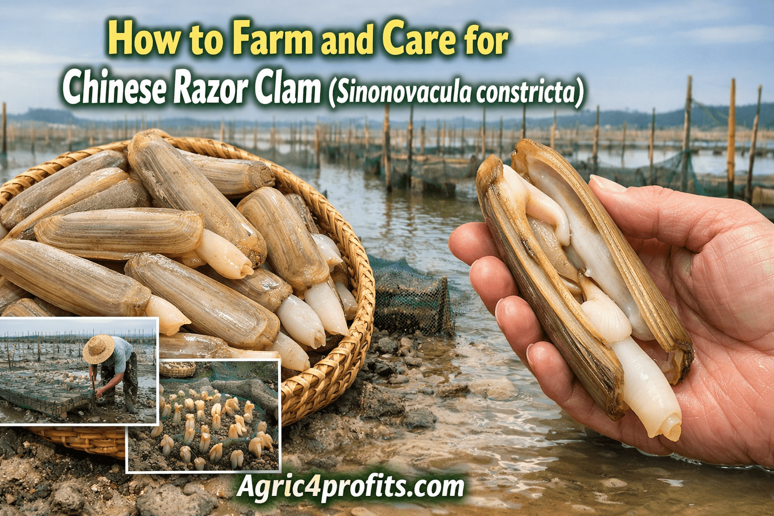How to Farm and Care for Chinese Razor Clam (Sinonovacula constricta ...