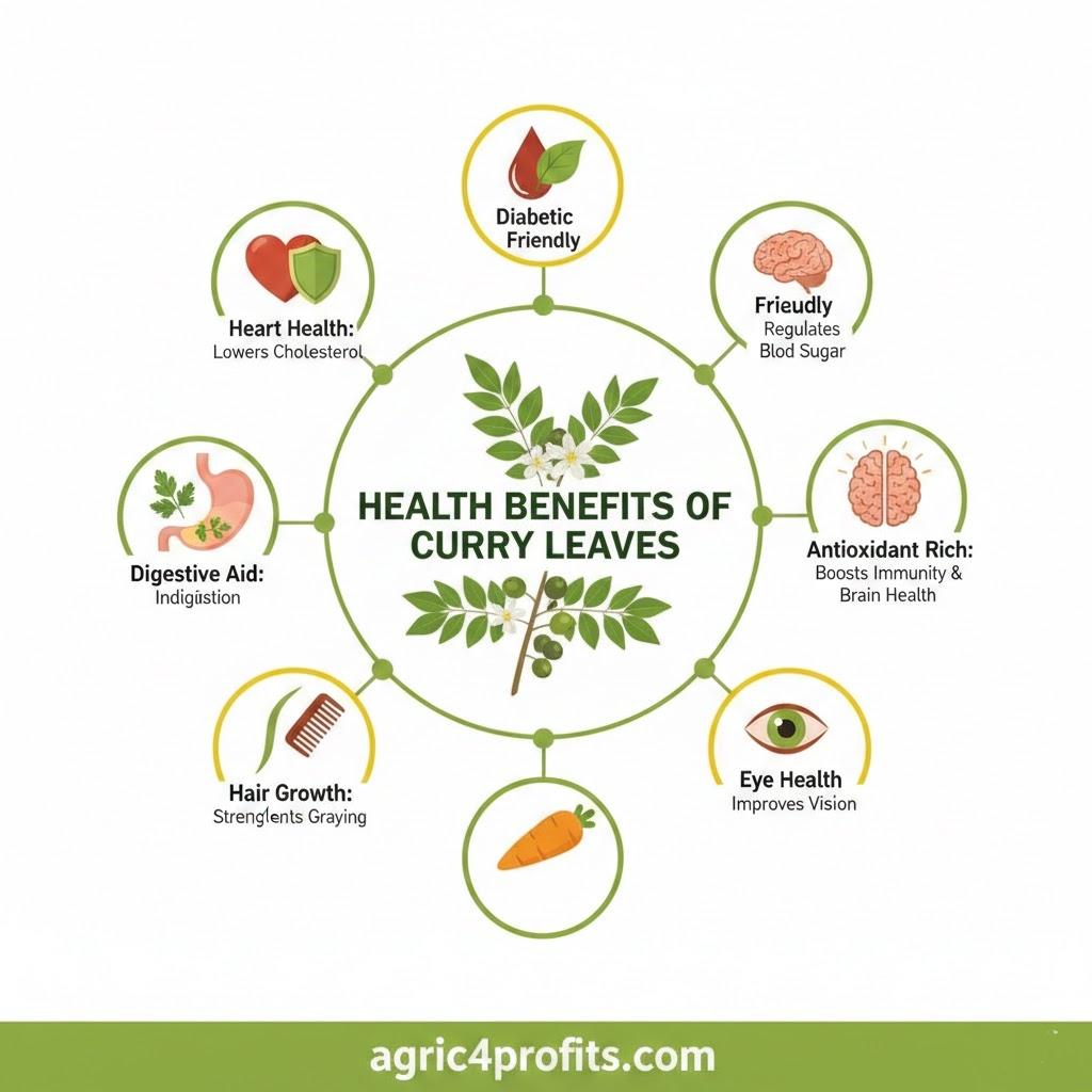 Health Benefits of Curry Leaves (Murraya koenigii)