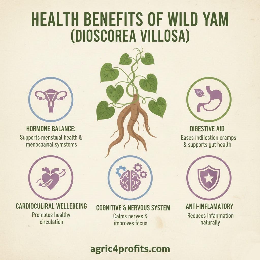 Avantages pour la santé de l'Igname Sauvage 