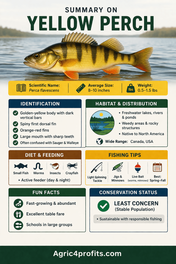 Appearance and Features of Yellow Perch Fish - Agric4Profits