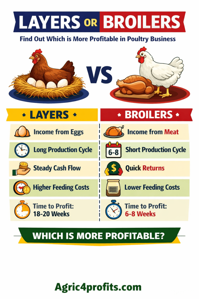 Layers or Broilers: Find Out which is More Profitable in Poultry Business