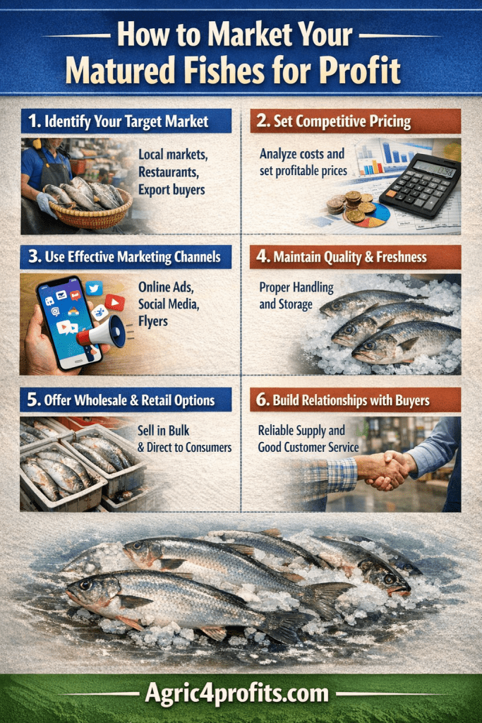 How to Market your Matured Fishes for Profit