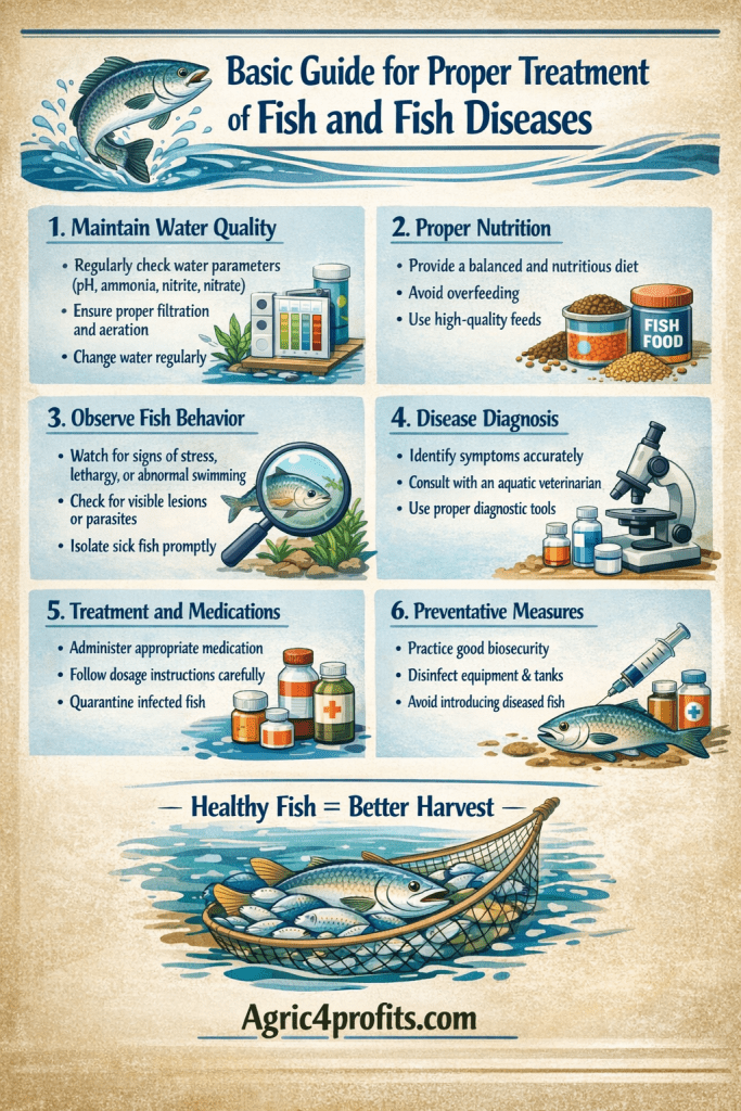 Basic Guide for Proper Treatment of Fish and Fish Diseases - Agric4Profits