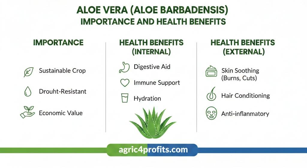L'Aloe Vera (Aloe Barbadensis) l'Importance et les Avantages pour la Santé