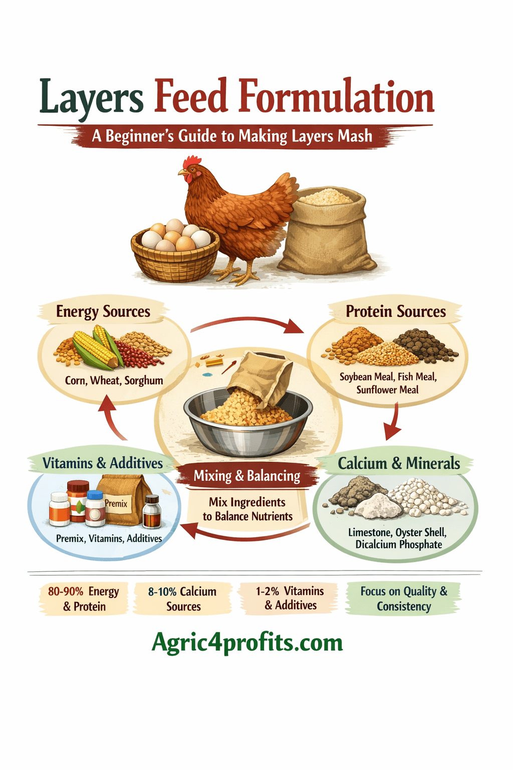 Layers Feed Formulation: A Beginner's Guide to Making Layers Mash ...