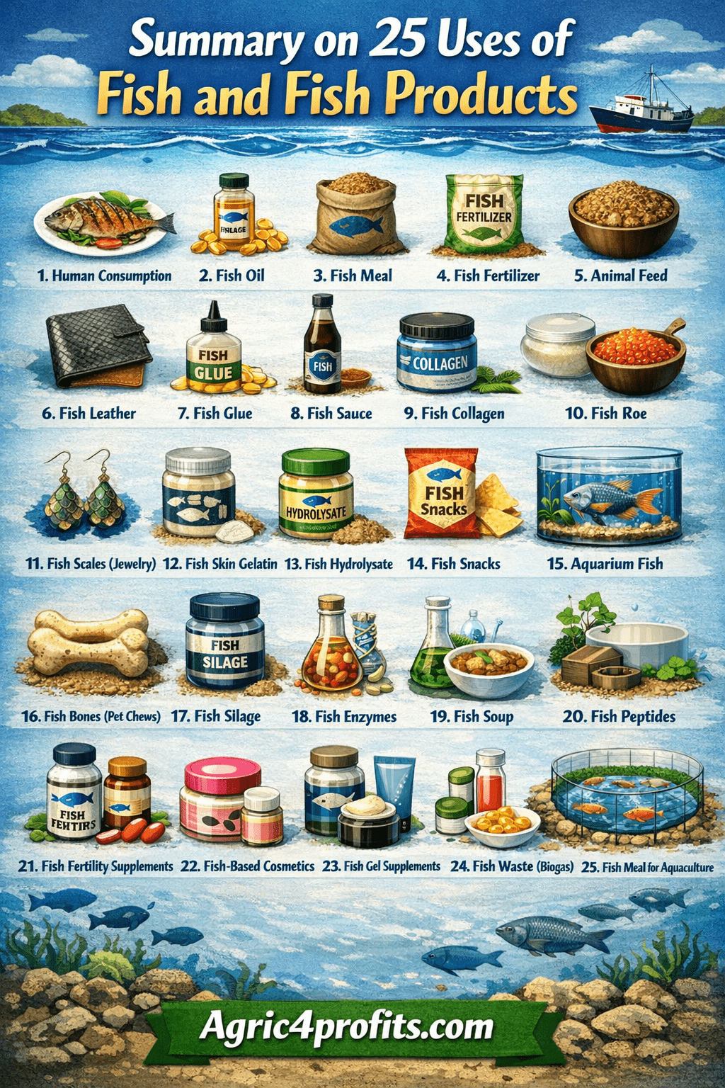 Uses of Fish and Fish Products - Agric4Profits