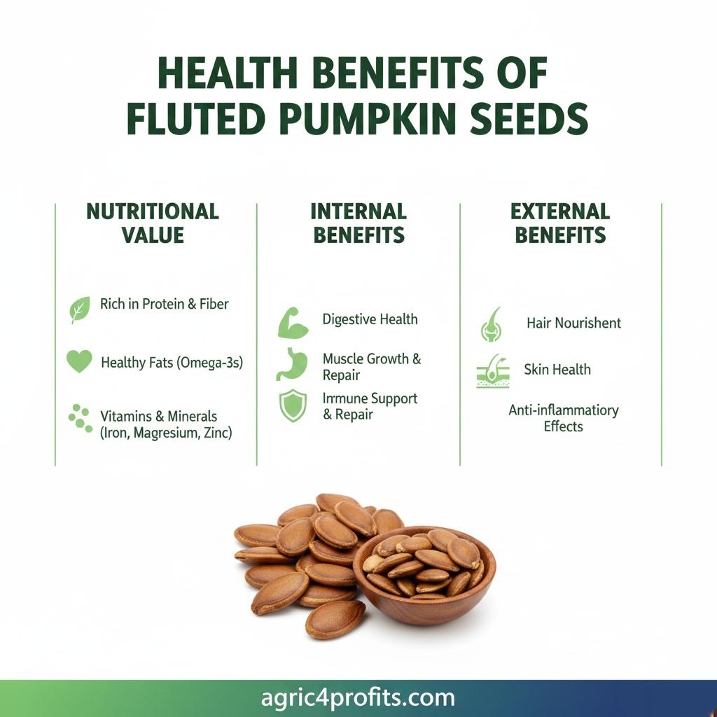 Health Benefits of Fluted Pumpkin Seeds