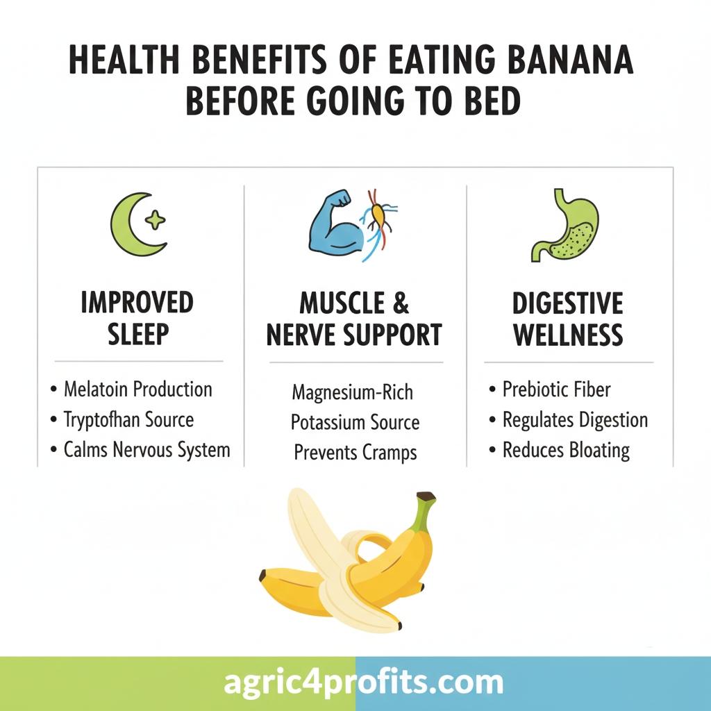 Avantages pour la santé de Manger de la Banane Avant d'Aller au Lit