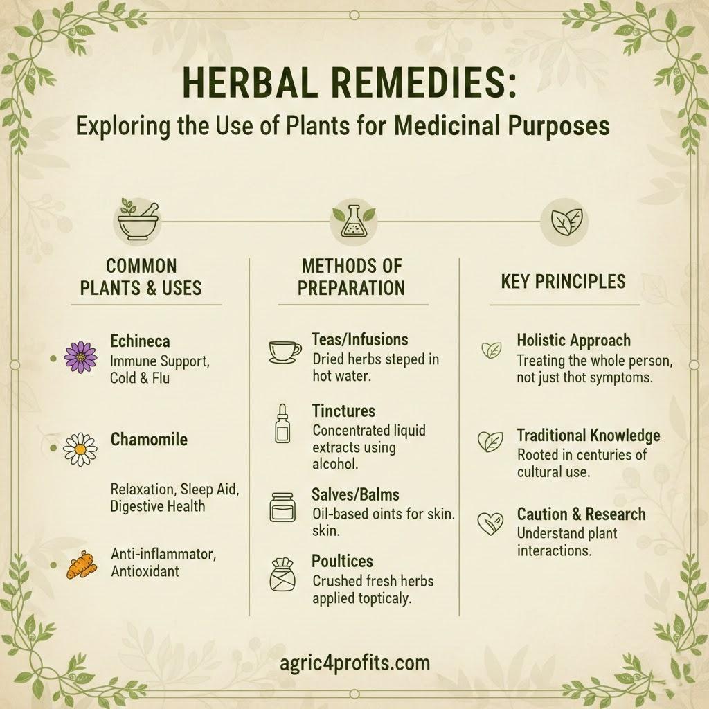 Remèdes à base de plantes: la découverte de l'Utilisation des Plantes à des Fins Médicinales