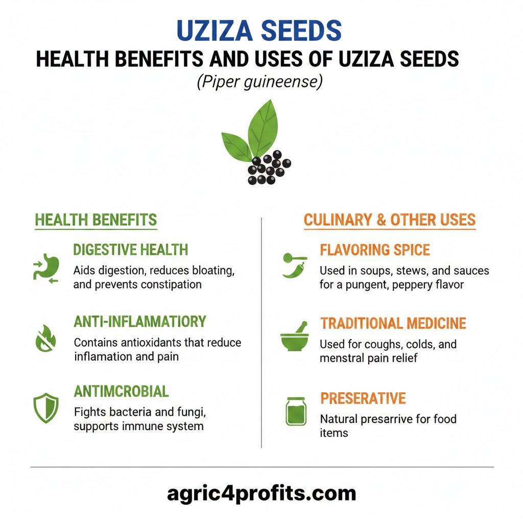 Health Benefits and Uses of Uziza Seeds (Piper guineense)