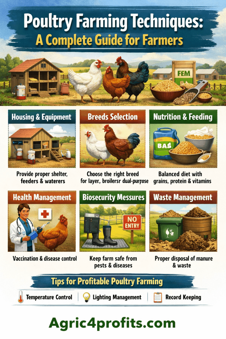 Poultry Farming Techniques: A Complete Guide for Farmers - Agric4Profits