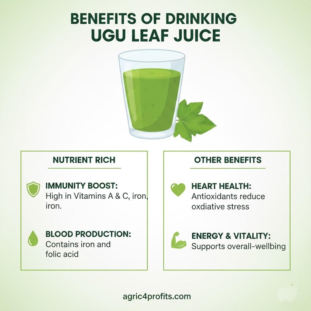 Benefits of Drinking Ugu Leaf Juice