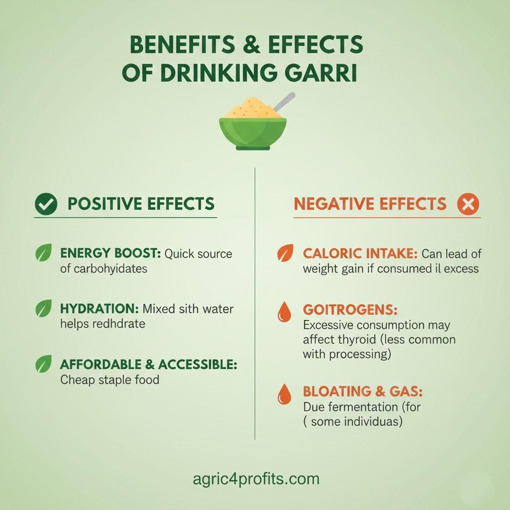 Positive and Negative Effects of Drinking Garri