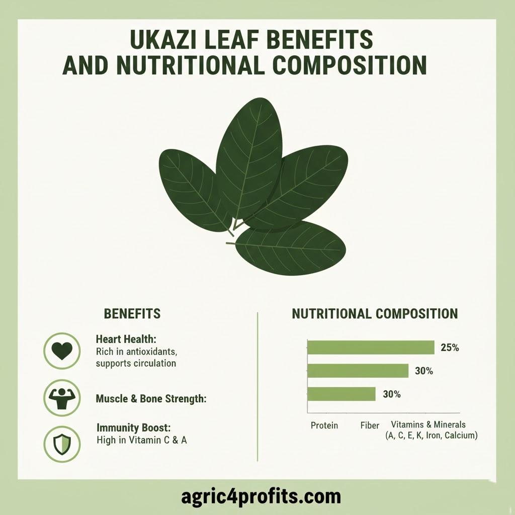 Ukazi Feuille d'Avantages et de Composition Nutritionnelle