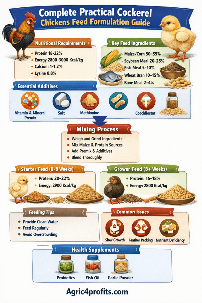 Pratique Complète Coq Poules La Formulation De L'Aliment Guide