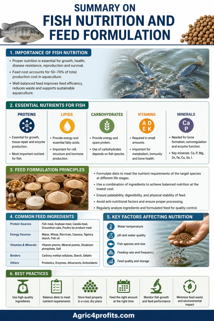 Essential Nutrients for Healthy Fish - Agric4Profits