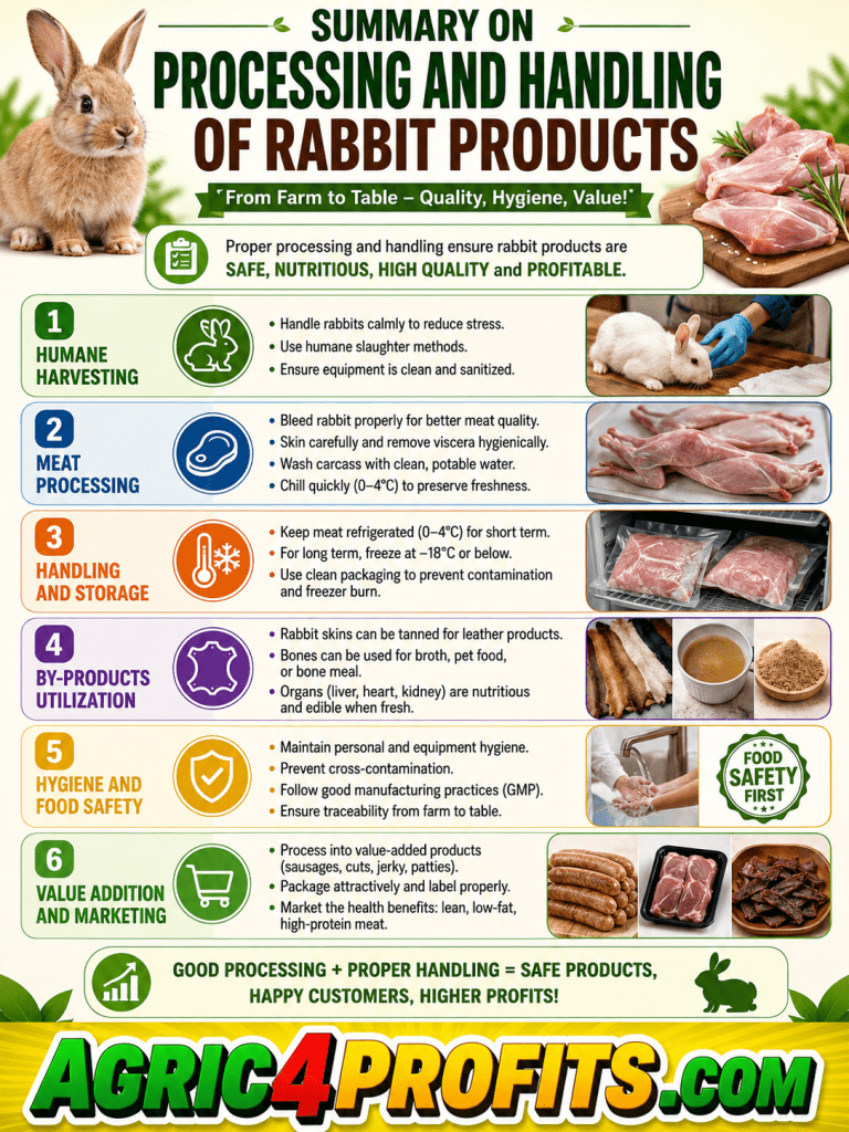 Processing and Handling of Rabbit Products - Agric4Profits