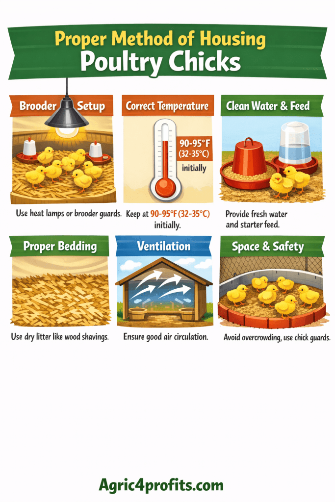 Proper Method of Housing Poultry Chicks