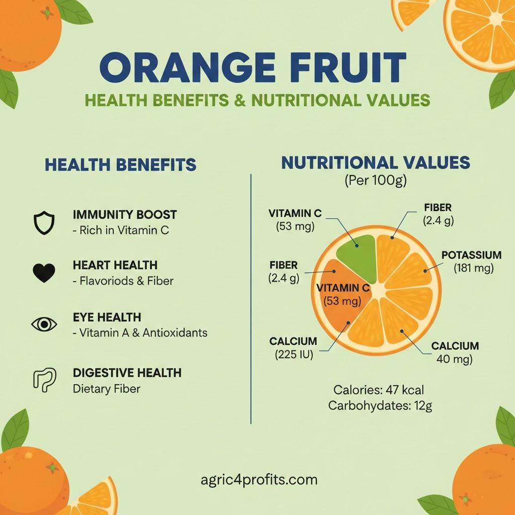 Avantages pour la santé et les Valeurs Nutritionnelles des Fruits Orange