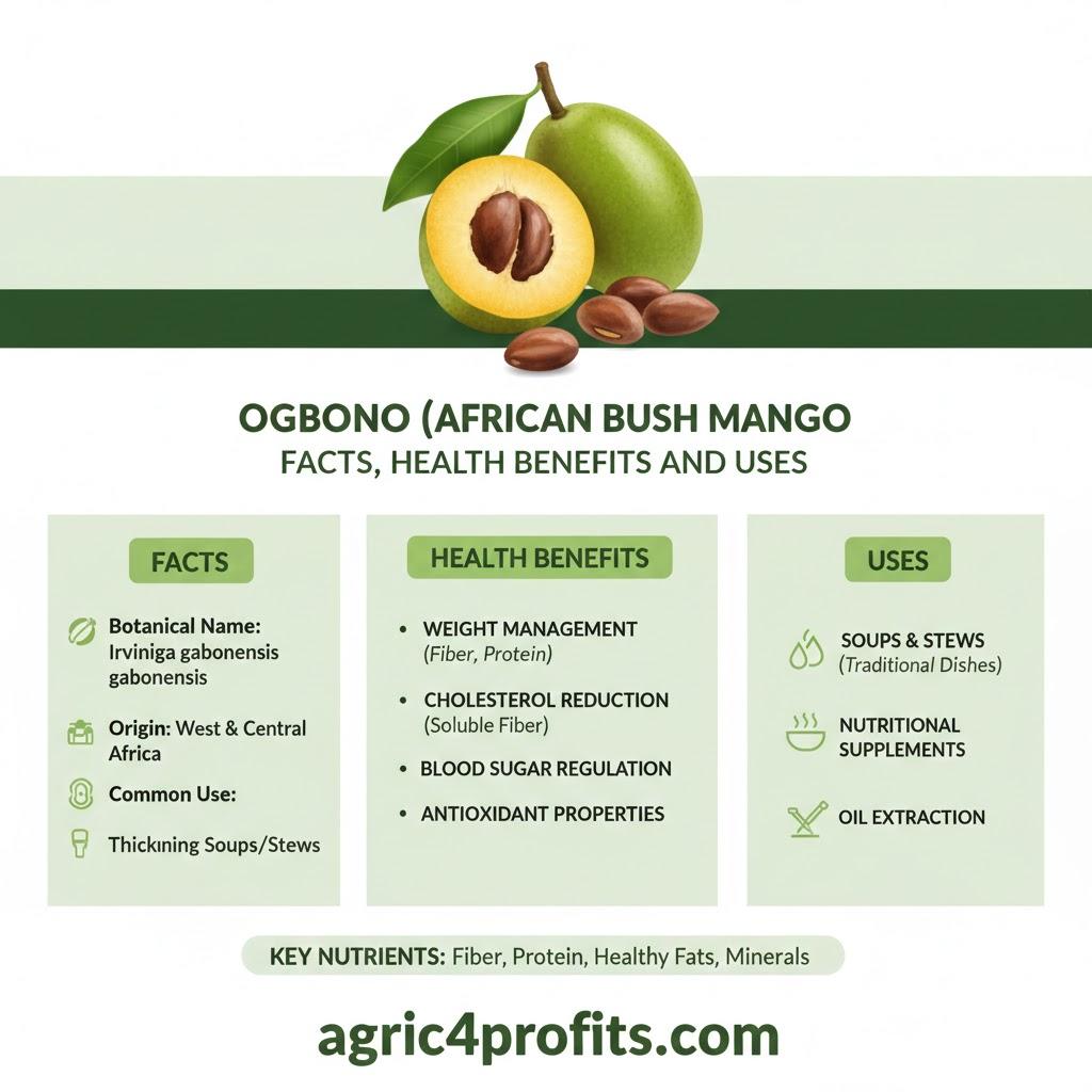 Ogbono (Brousse Africaine, Mangue): les Faits, les Avantages pour la Santé et l'Utilise