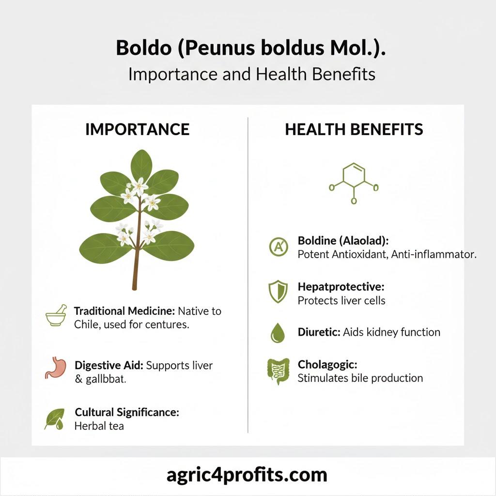 Boldo (Peumus boldus Mol.) - Importance and Health Benefits