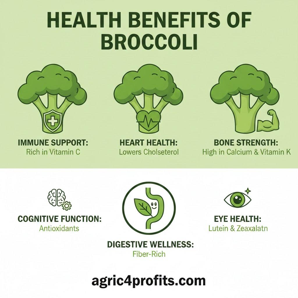 Avantages pour la santé de Brocoli