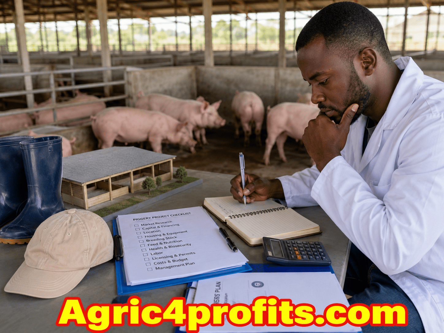 Piggery Line 7 Things to Consider when Starting up a Piggery Project - Agric4Profits