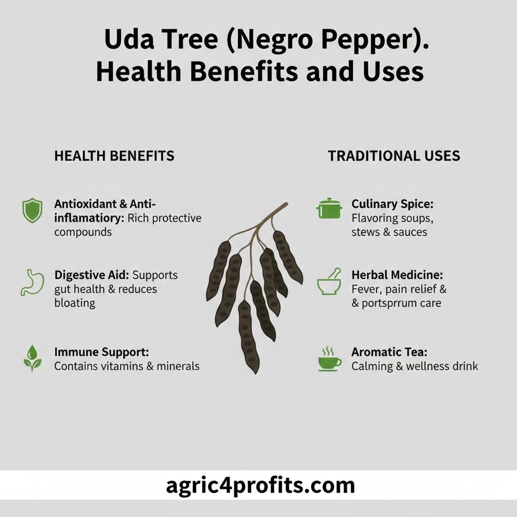 Avantages pour la santé et les Usages de l'Uda Arbre