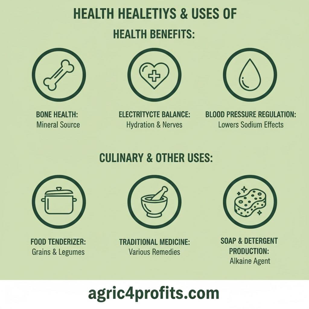 Avantages pour la santé et les Usages de la Potasse