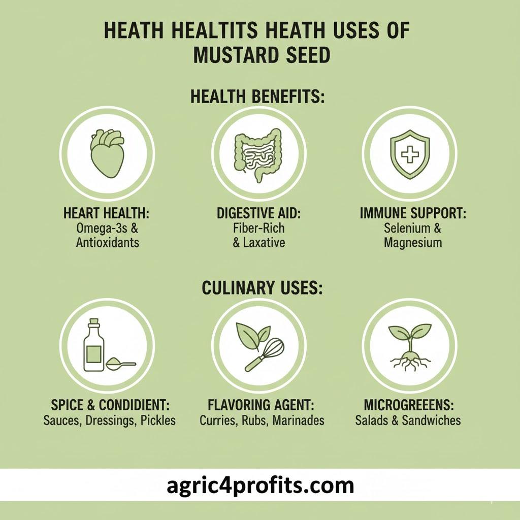 Avantages pour la santé et les Utilisations des Graines de Moutarde