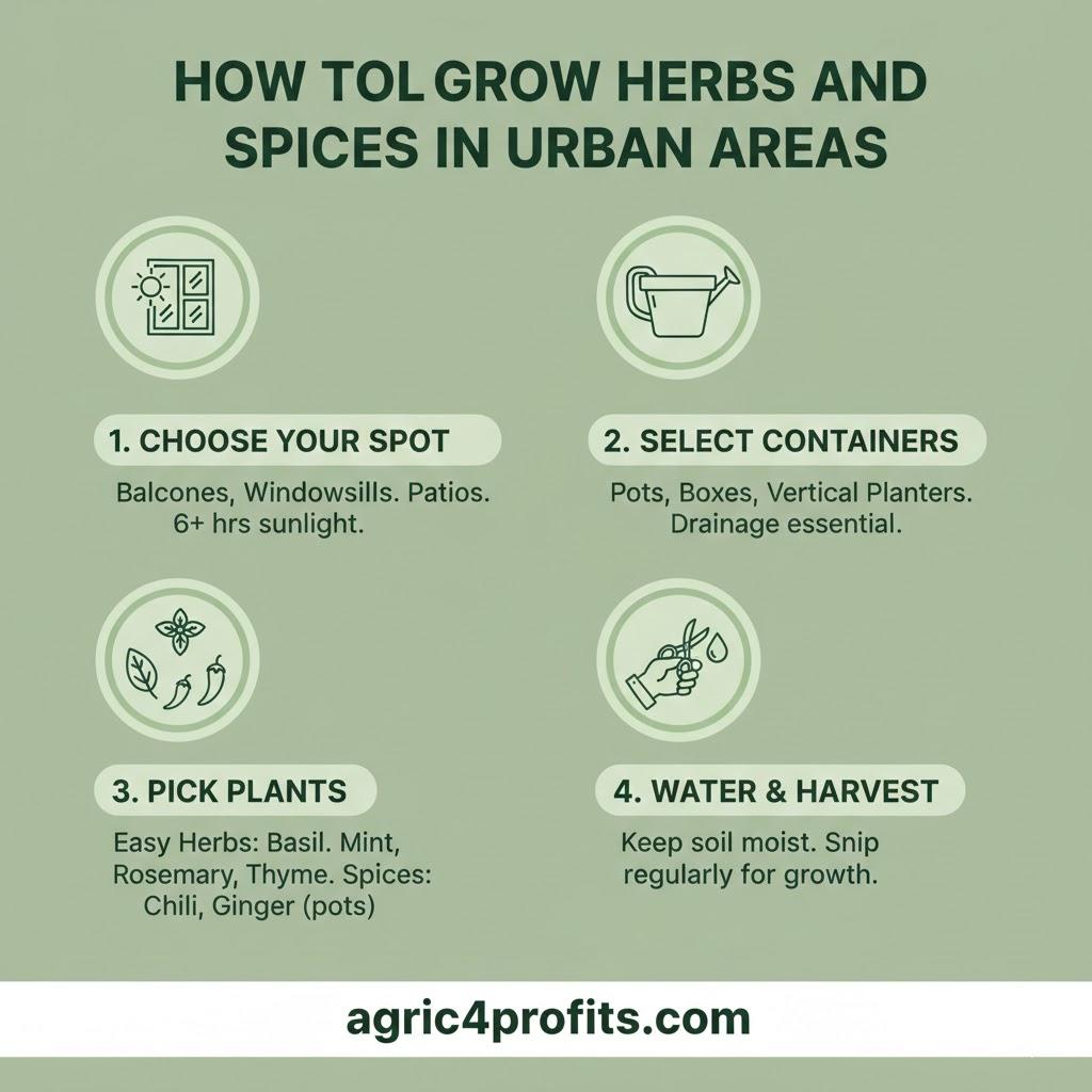 Comment faire Pousser des Herbes et des Épices dans les Zones Urbaines