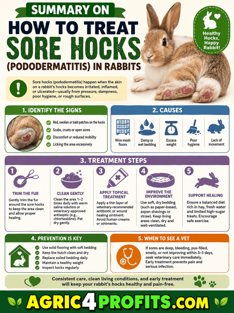 Rabbit Pododermatitis Cause How to Treat Sore Hocks in Rabbits - Agric4Profits