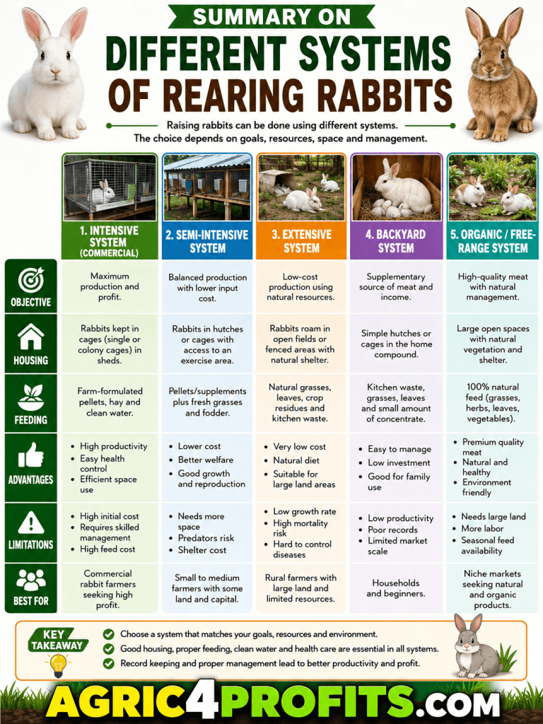 Rodent Rearing Different Systems of Rearing Rabbits - Agric4Profits