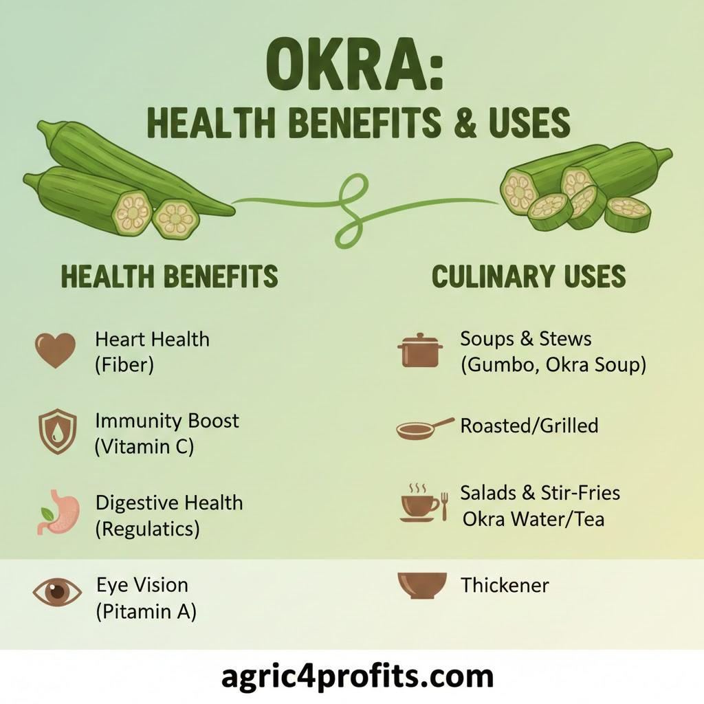 Avantages pour la santé et les Usages de Gombo 