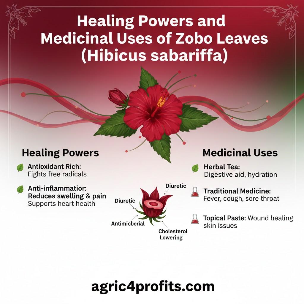 Des Pouvoirs de guérison et Usages Médicinaux de Zobo Feuilles