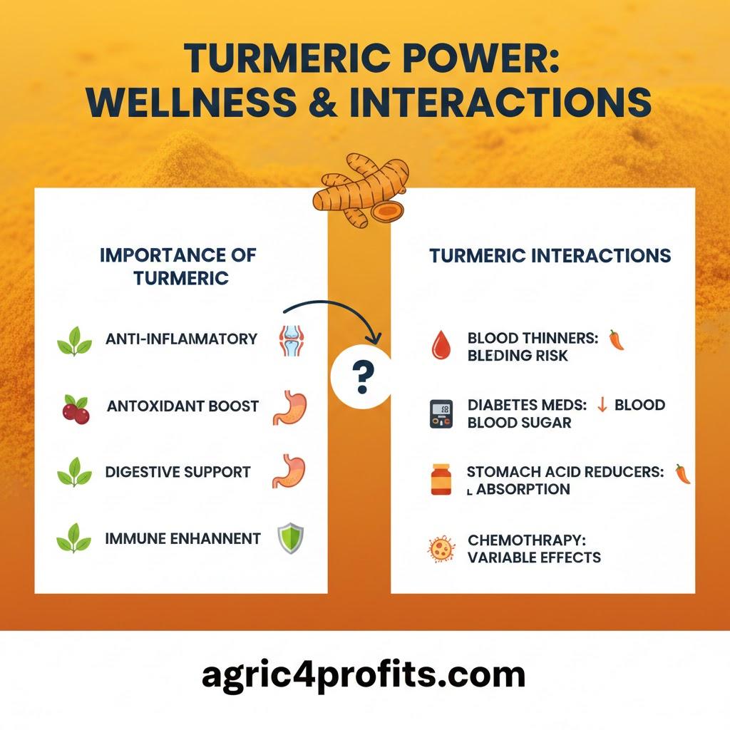 Importance de safran et le Curcuma Interaction